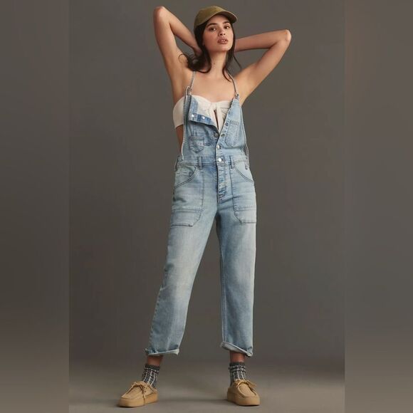 Pilcro Pants - New Anthropologie Pilcro Painter Denim Overalls Size XL